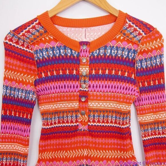 NEW Free People Movement Rally Printed Layer, XS‎ - Picture 4 of 16